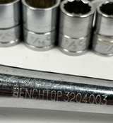 Set of 26 pc 12 Point Socket Standard Metric Ratchet Extension Benchtop - Image 3