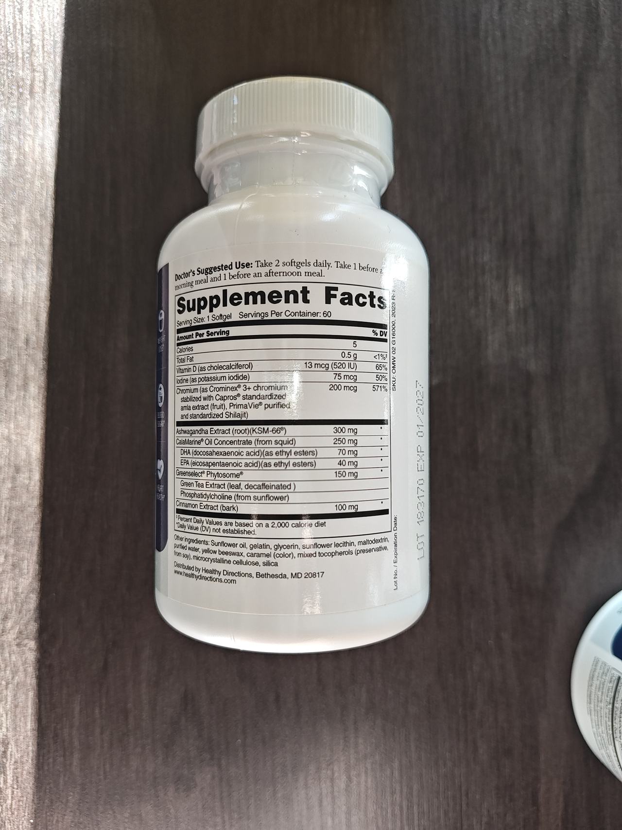 Dr. Sinatra Omega-3 Slim Max 60 Softgels