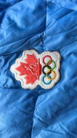 VINTAGE WHISTLER OLYMPICS Hawke & Co. Men's Packable Down Puffer Jacket Sz: XL - Image 6
