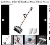 Litheli 20V Cordless Snow Shovel 12-inch Snow Thrower - Image 1