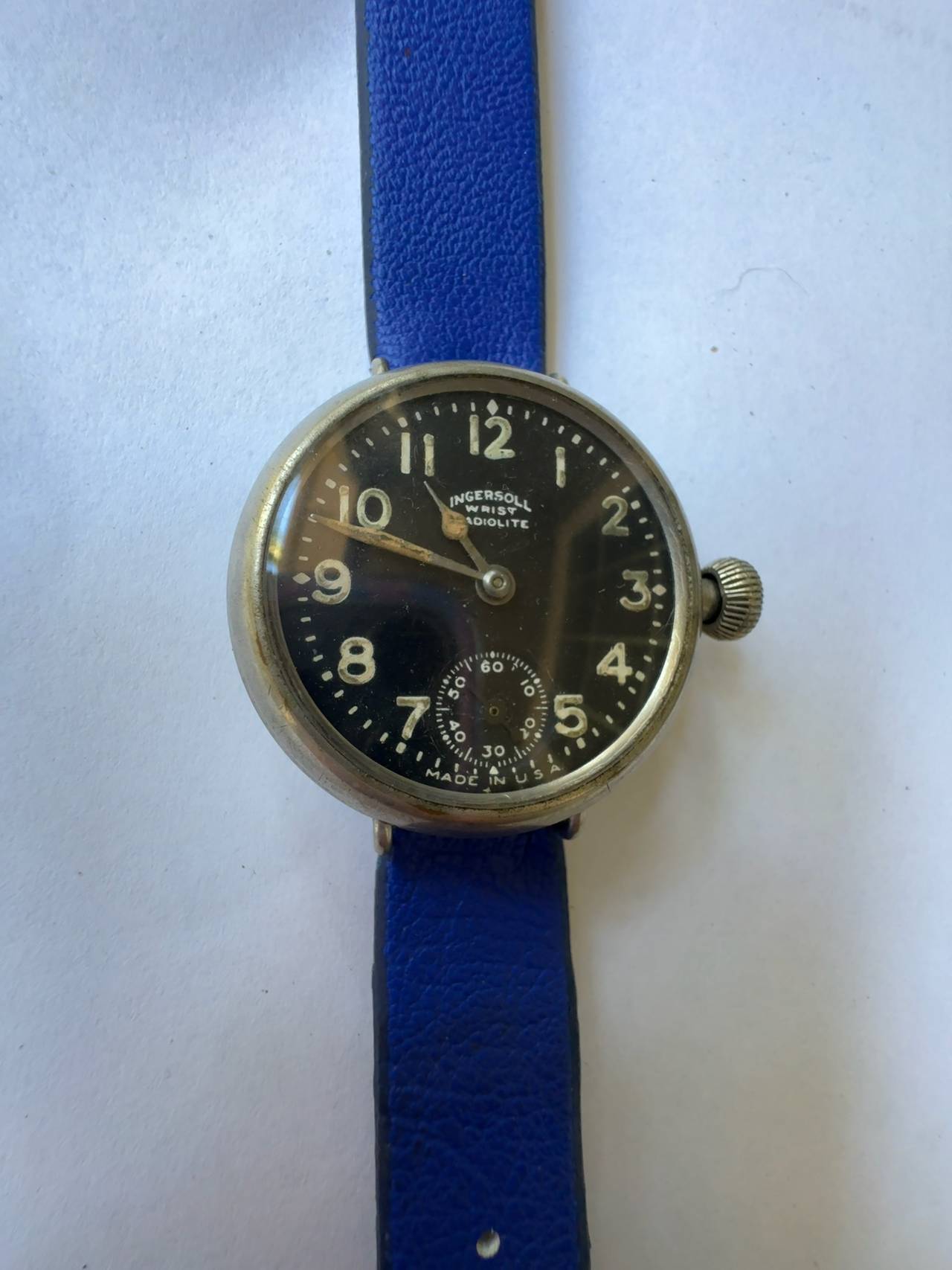 Ingersoll Radiolite Trench Wristwatch Black Dial