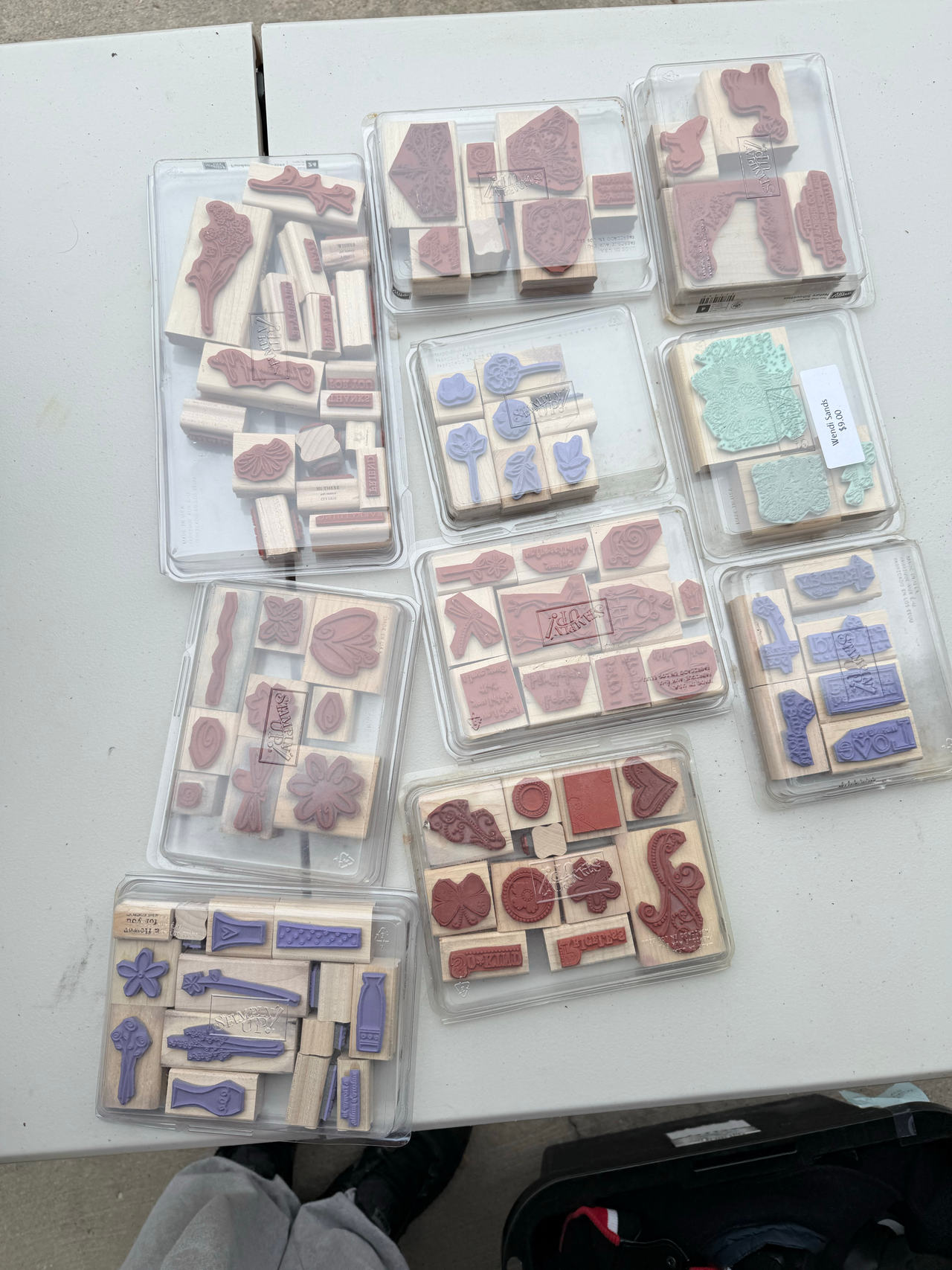 Stampin' Up! Wood Mount Rubber Stamp Sets Lot