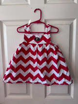 Georgia Bulldogs Chevron Baby Dress - Image 1