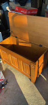 Antique Oak Blanket Chest - Image 2