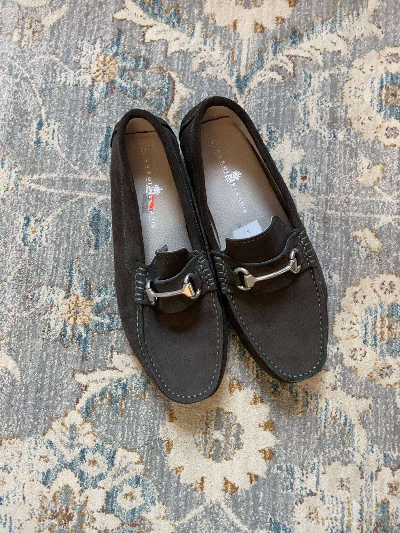 Hugo Boss Men's Black Suede Penny Loafer