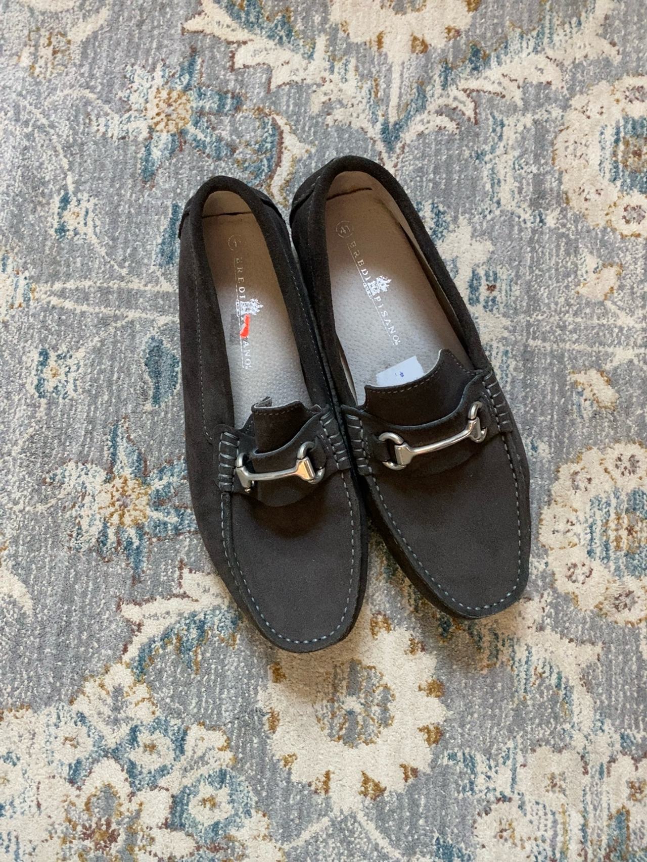 Hugo Boss Men's Black Suede Penny Loafer