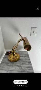 Vintage Brass Piano Desk Lamp - Image 4