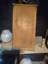 Small Wooden Wall Hanging Curio Cabinet - Image 1