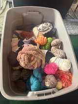 Large Assorted Yarn Lot - Acrylic, Cotton, Chenille - Image 1