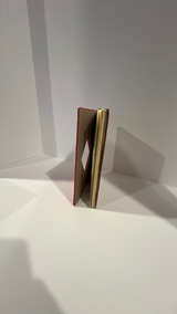 Handmade Red Fabric cover unknown artist or story - Image 5