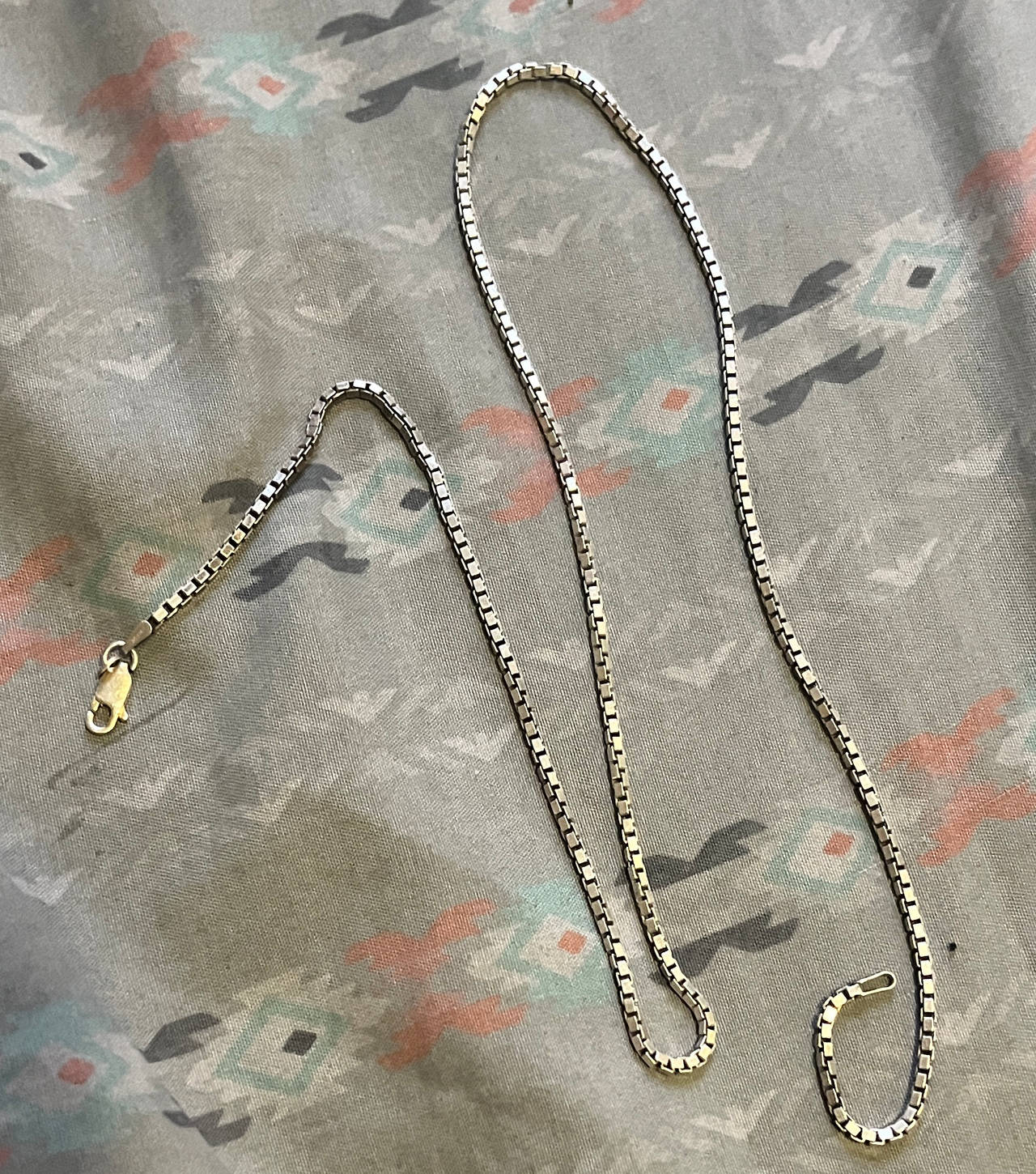 Sterling Silver Box Chain Necklace
