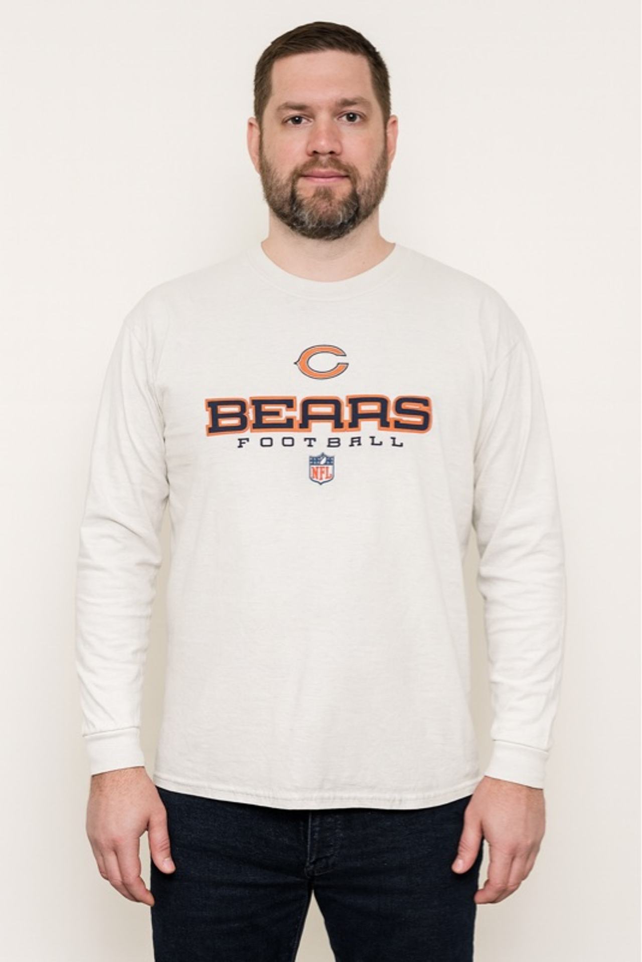 Chicago Bears White Long Sleeve T-Shirt