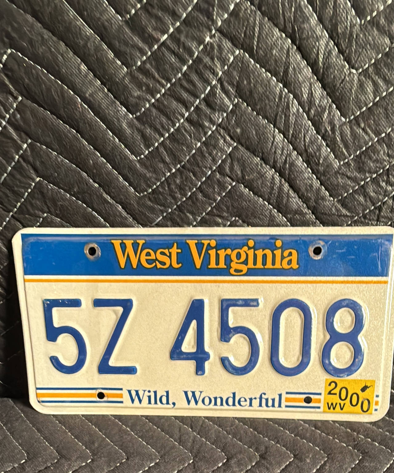 2000 West Virginia License Plate