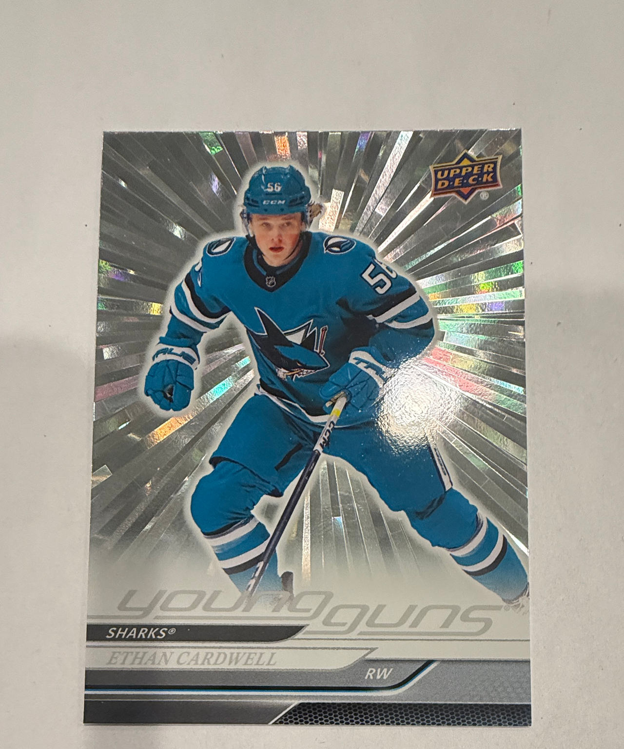 2024-25 Upper Deck Ethan Cardwell Young Guns Silver Outburst #244