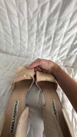 Karl Lagerfeld Paris Suede Open Toe D'Orsay Pump 9.5 - Image 5