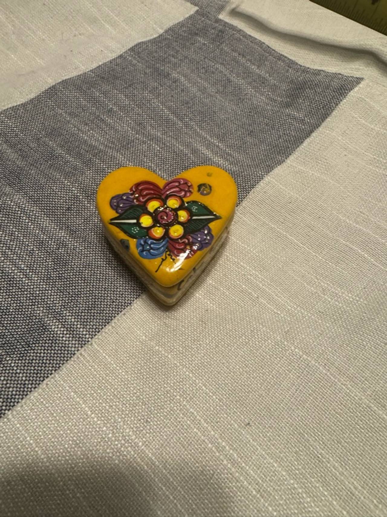 Talavera Heart Jewelry Box