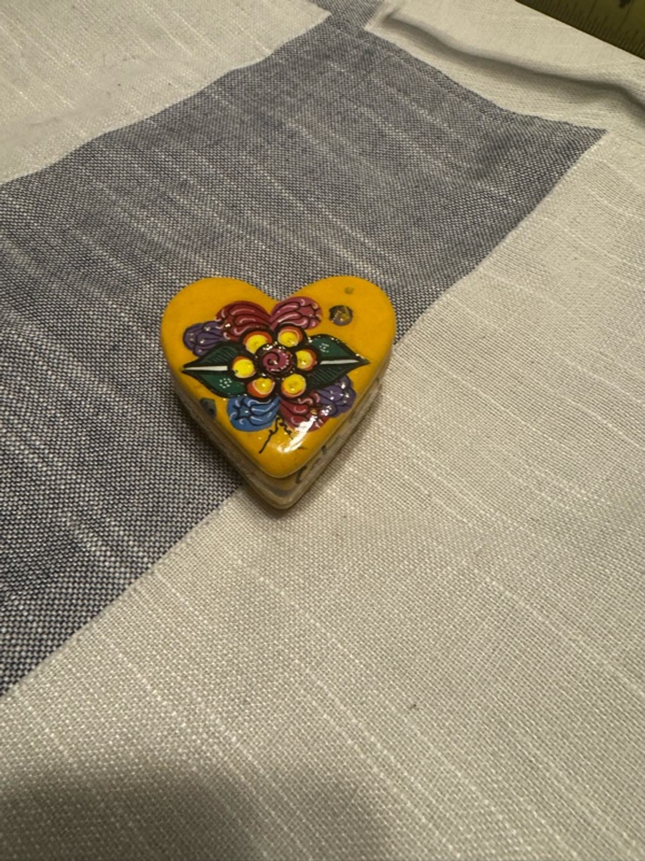 Talavera Heart Jewelry Box