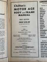 Chilton's Motor Age Body and Frame Manual First Edition 1950 - Image 2