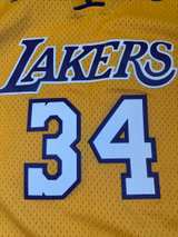 Adidas Shaquille O'Neal Los Angeles Lakers Hardwood Classics Jersey - Image 5
