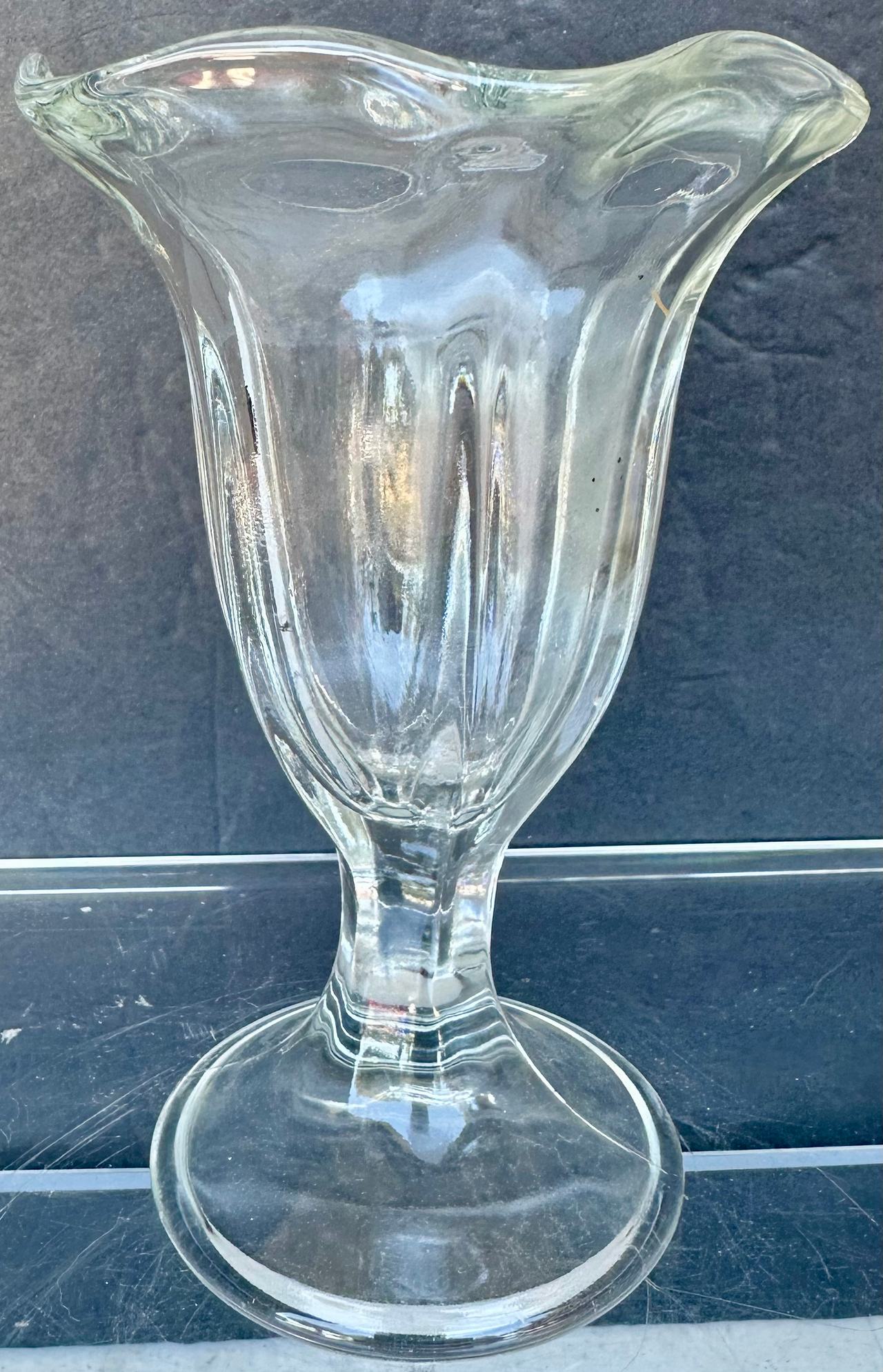 VINTAGE ANCHOR HOCKING TALL SUNDAE PARFAIT TULIP CUPS