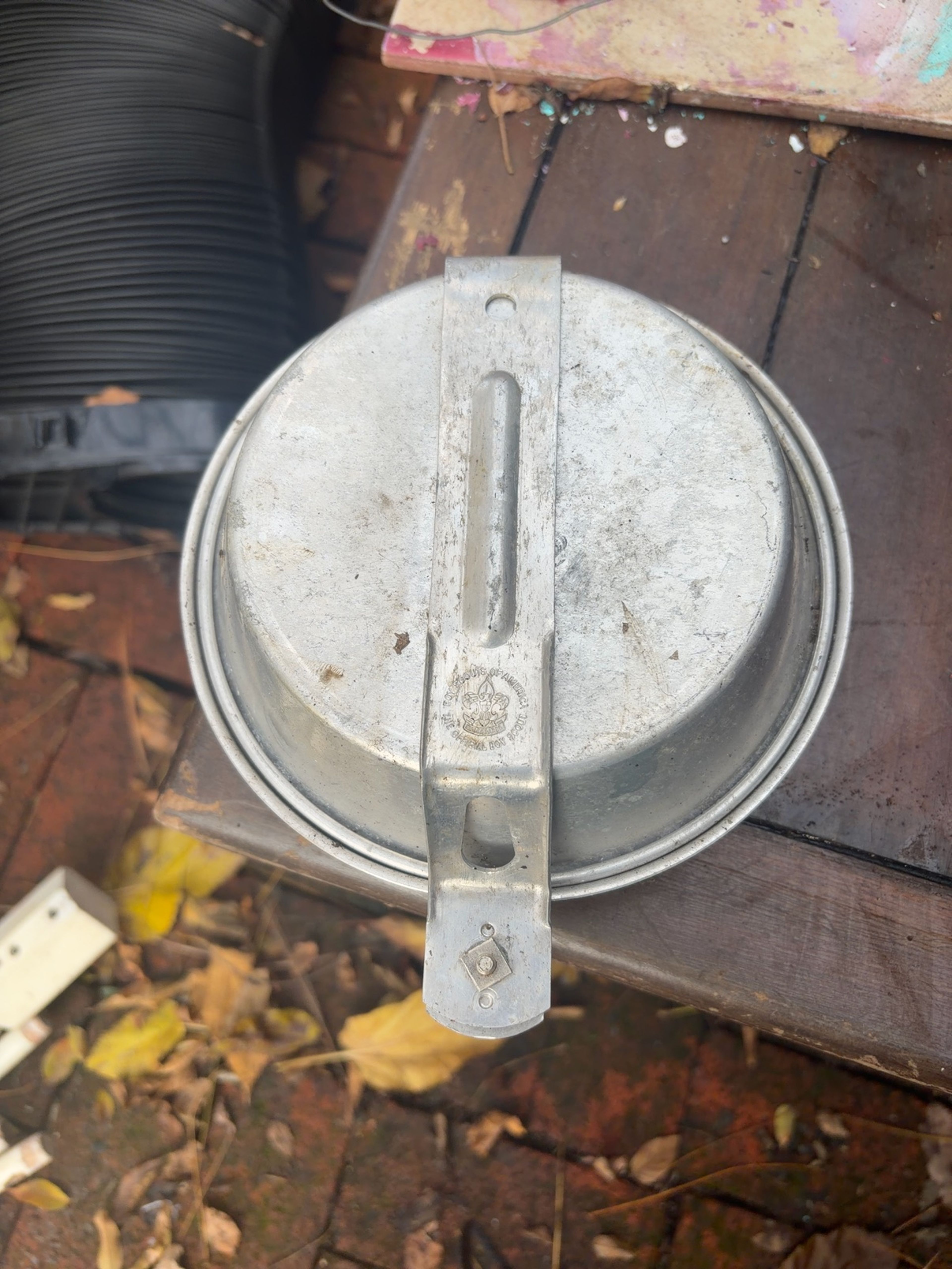 Vintage Boy Scouts of America Regal Aluminum Camping Mess Kit