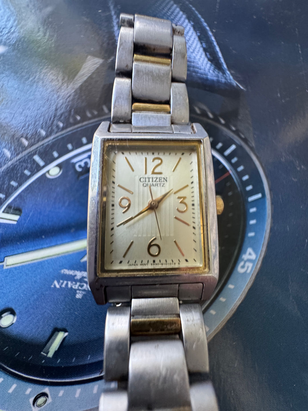 Citizen Quartz Two-Tone Rectangular Watch 5930-S101019