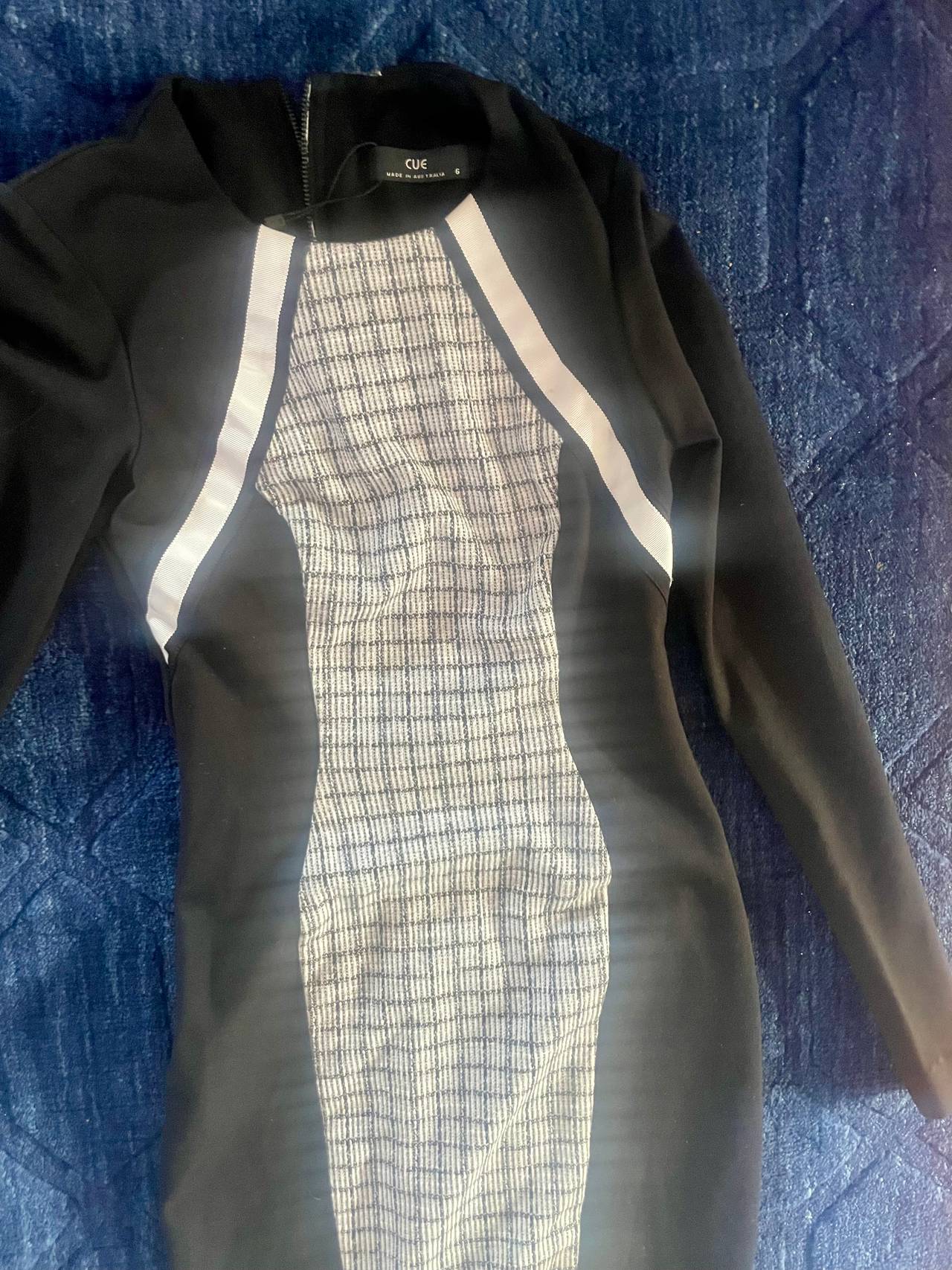 Cue Panelled Long Sleeve Dress