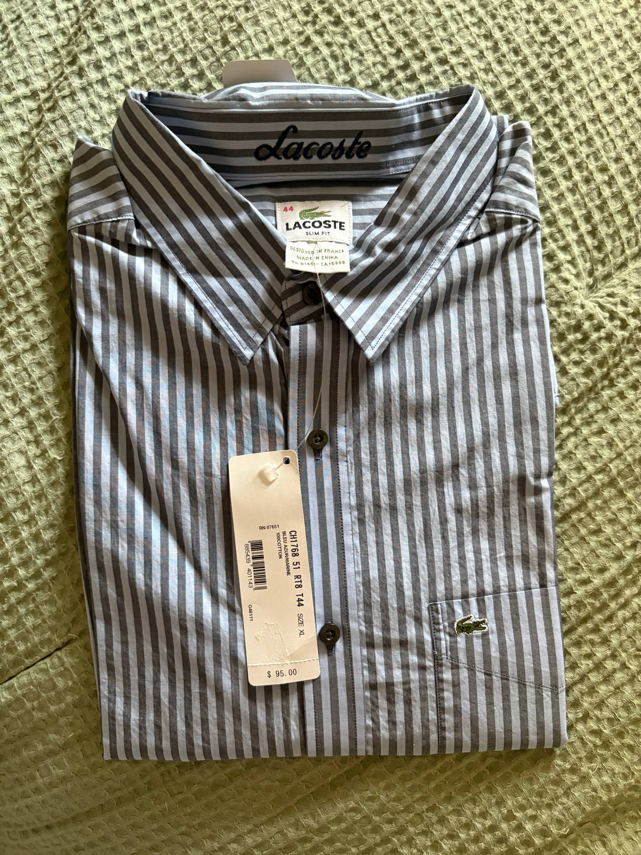 Lacoste Men's Striped Dress Shirt
