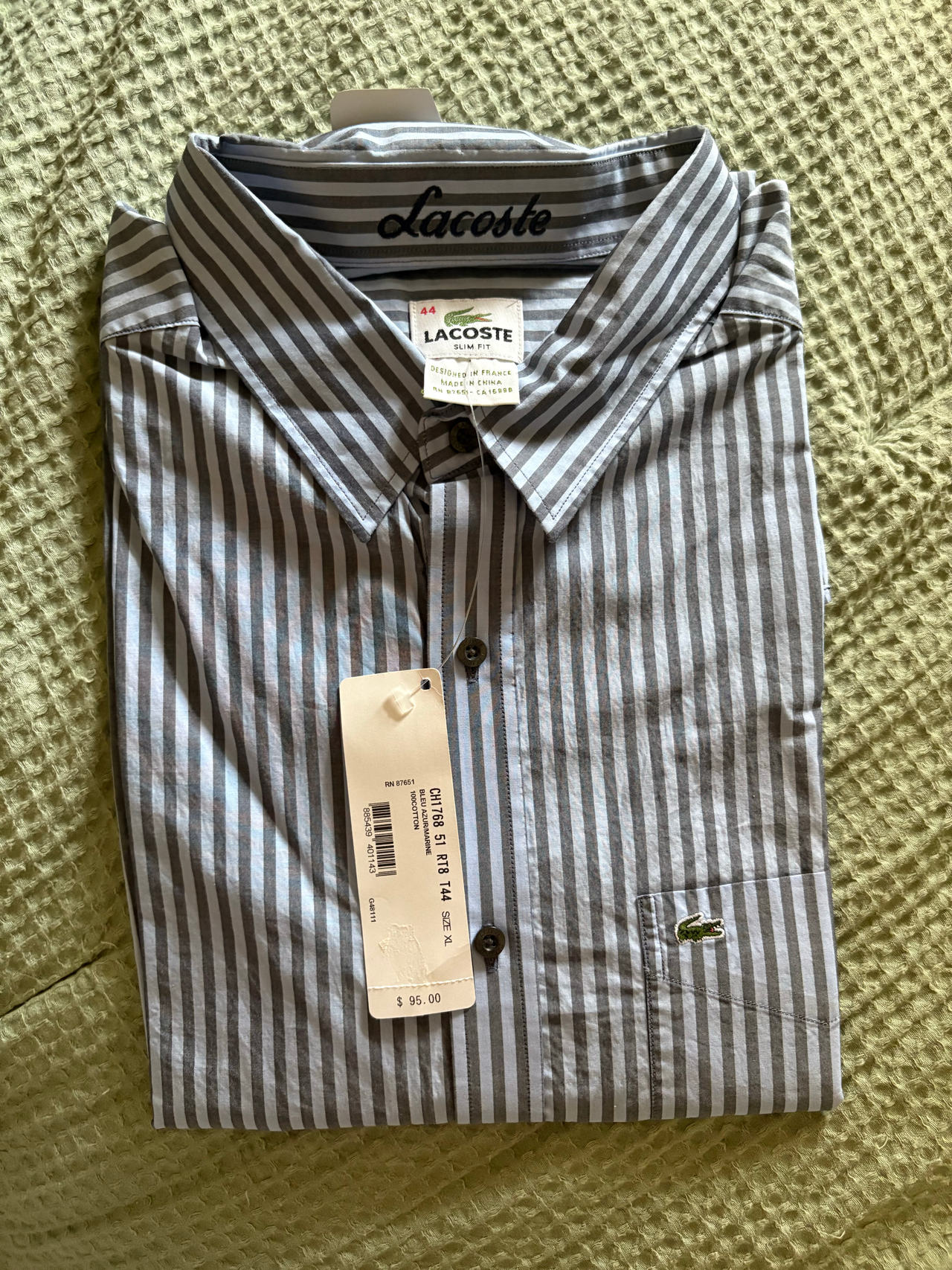 Lacoste Men's Striped Dress Shirt