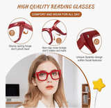 OCCI CHIARI Women Oversized Square-Cateye Reading Glasses RetroThick Readers Com - Image 5