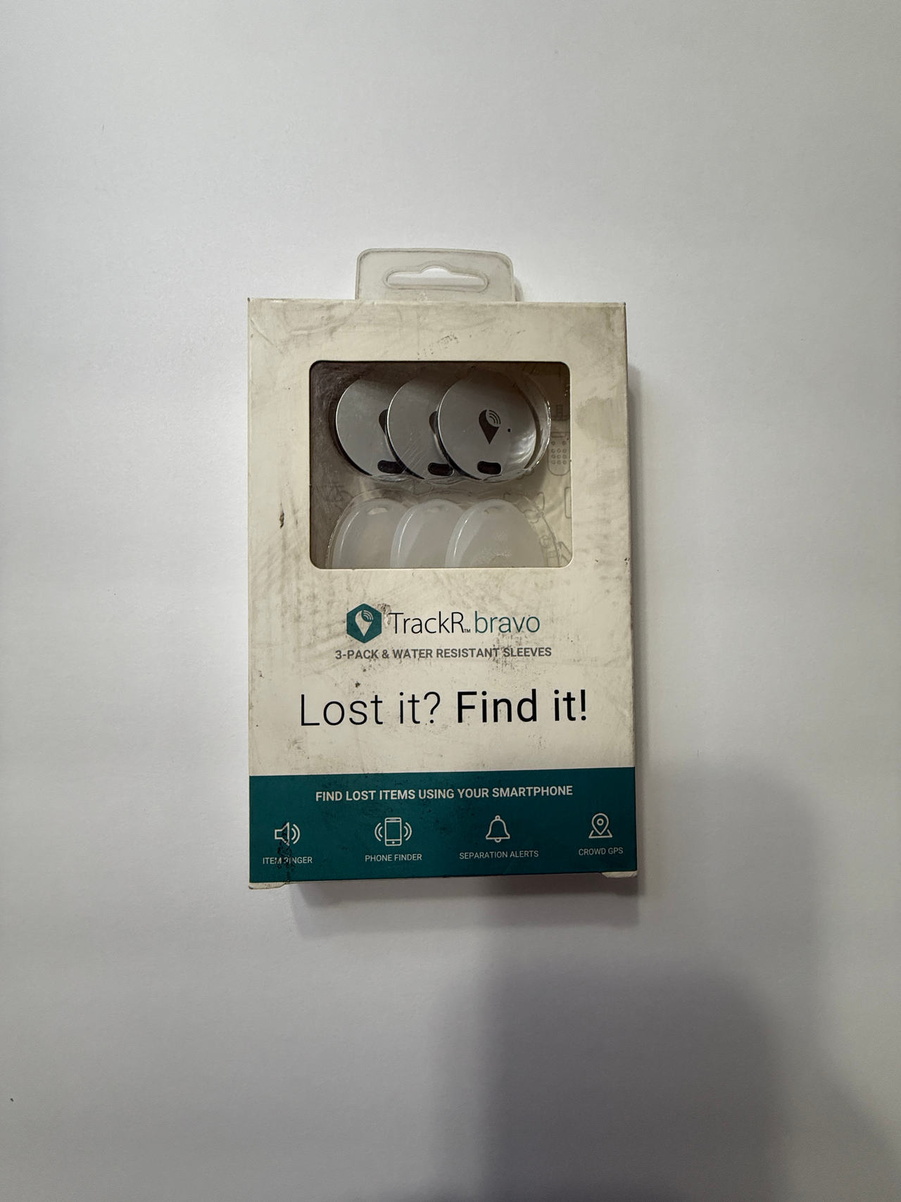 TrackR bravo 3-Pack with Water Resistant Sleeves