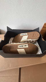 Amiri Stars Low Sneakers White & Brown - Image 2
