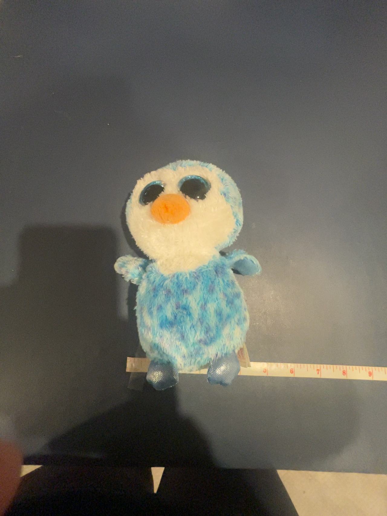 TY Beanie Boo Ice Cube Penguin Blue 6-inch Plush
