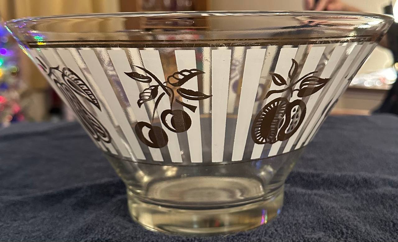 Anchor Hocking Chip Bowl Two-tone Gold