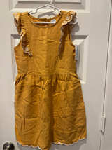 Carter's Kid Mustard Yellow Eyelet Ruffle Dress - Image 1