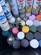70 Spray Paint Cans Assorted Colors with Storage Bin - Image 6