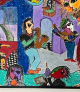 Cubist-style Abstract Painting 1995 Begoñat Ubieta-Moody 38” x 50” - Image 6