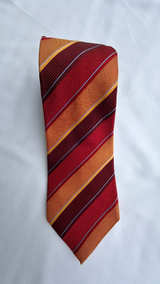 XMI Platinum Striped Silk Tie - Image 2