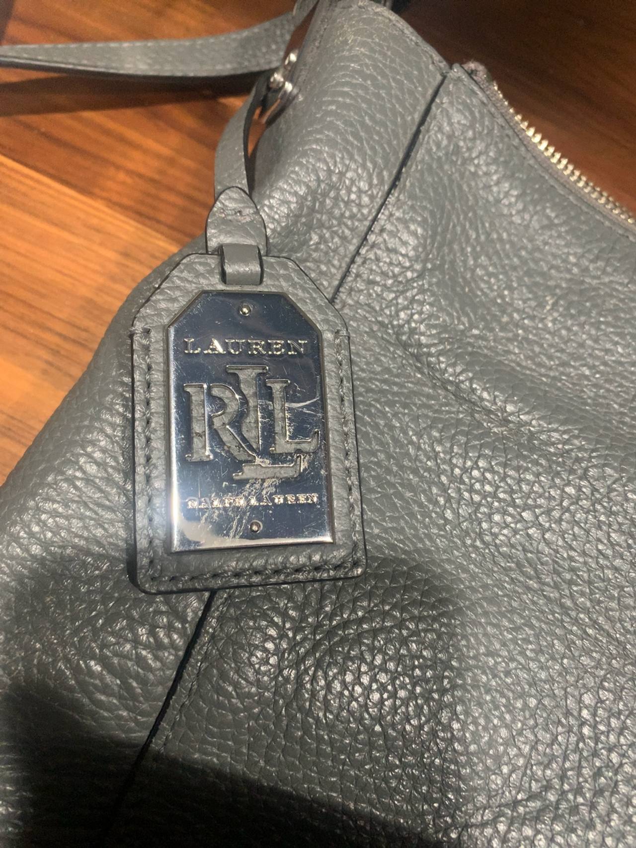 Ralph Lauren Grey Handbag with Shoulder Strap