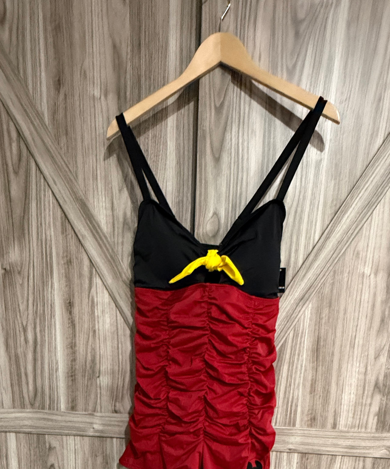 NWT Torrid Disney Mickey Mouse Ruched One-Piece Swimsuit size 2 D/DD