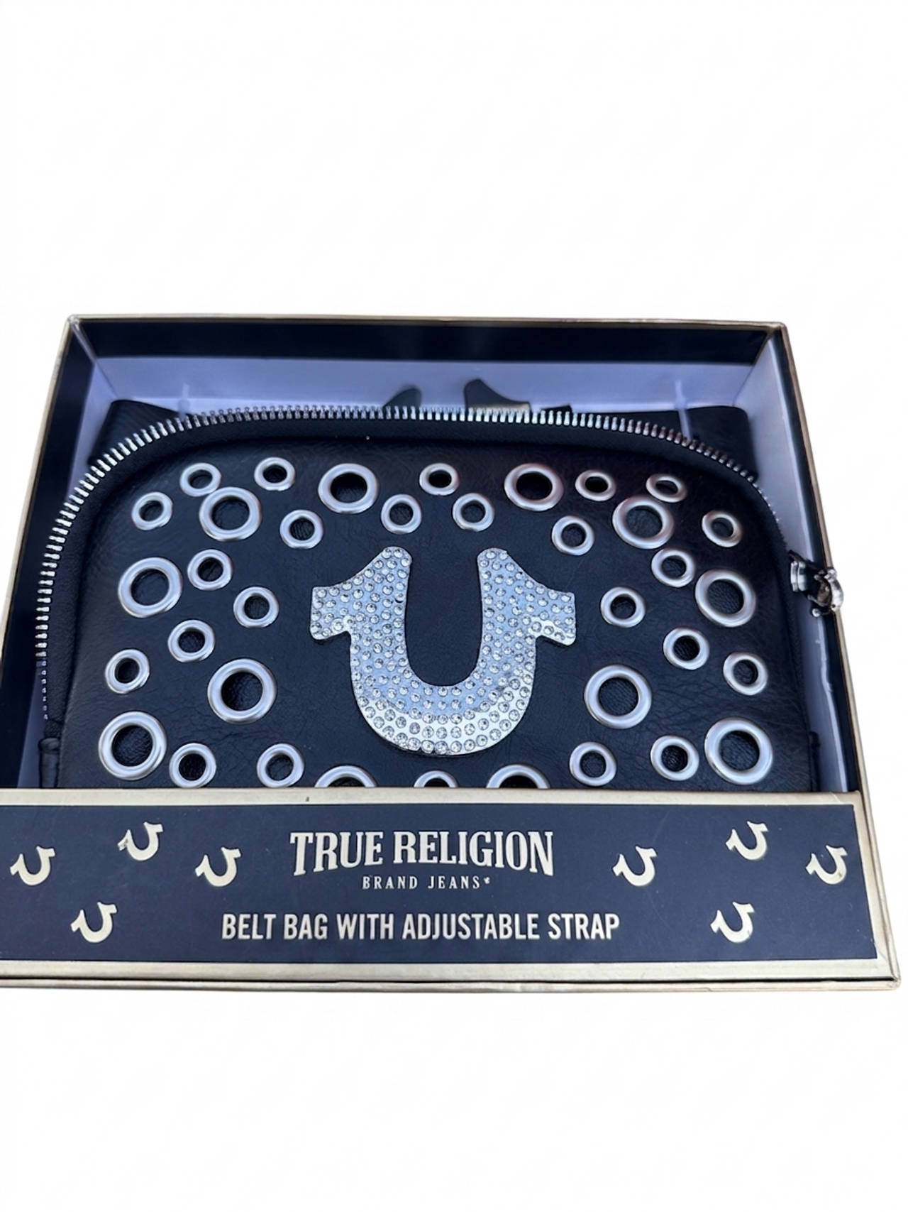 True Religion Grommet Rhinestone Belt Bag