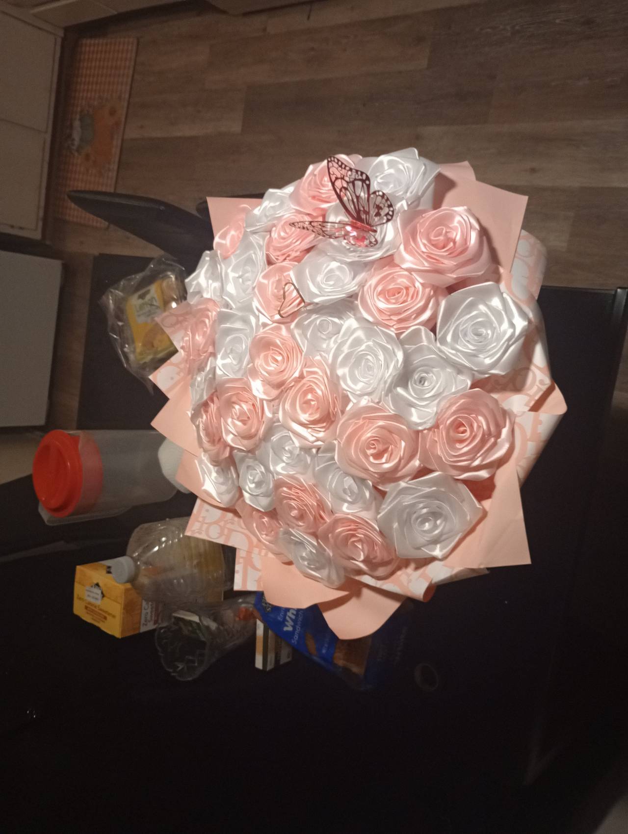 Handmade Satin Ribbon Rose Bouquet