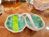 Vintage Stangl Pottery Terra Rose Double Bowl w/Handle #3784 - Image 4