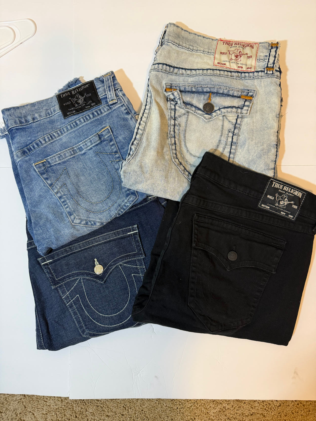 True Religion Men's Denim SHORTS Bundle Size 40-42