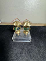 Vintage Brass Lantern Salt and Pepper Shakers - Image 1