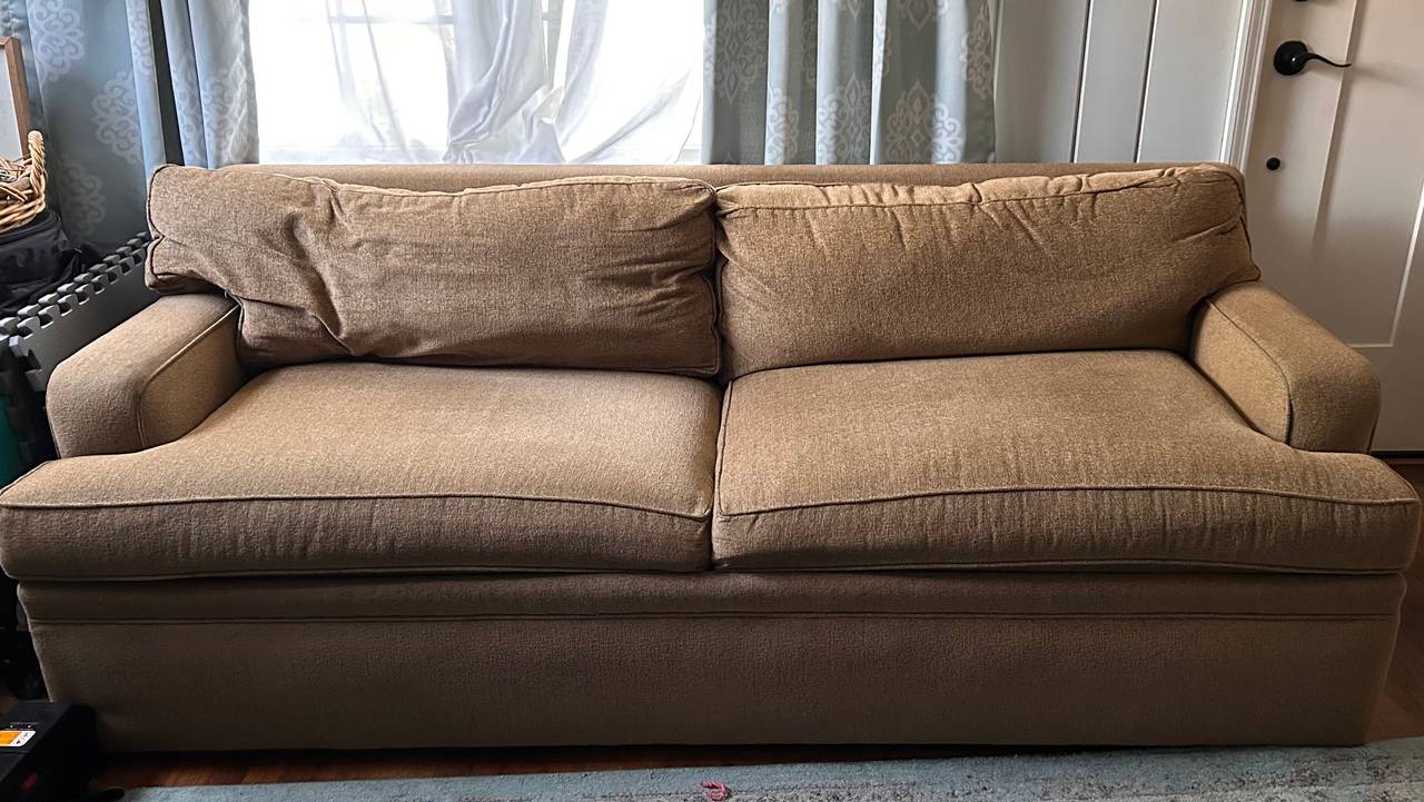 Brown Fabric Sofa