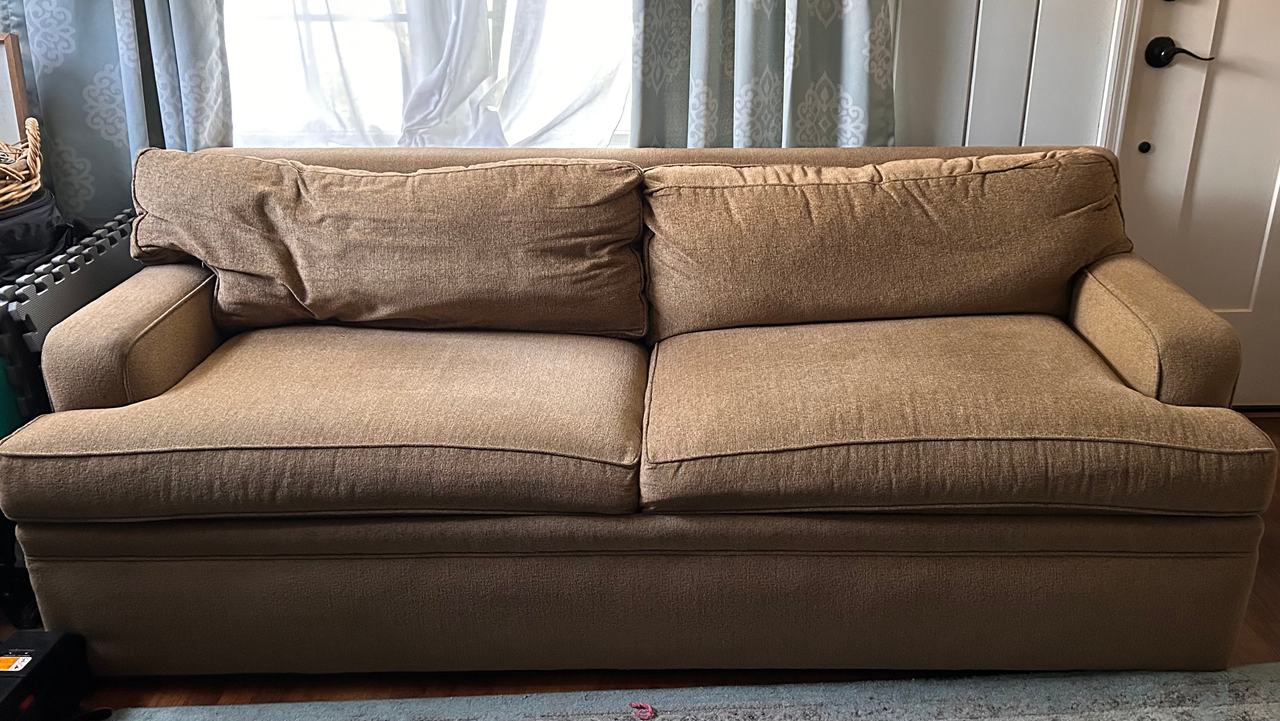Brown Fabric Sofa