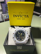 Invicta Bolt Zeus Chronograph White Silicone Watch - Image 1