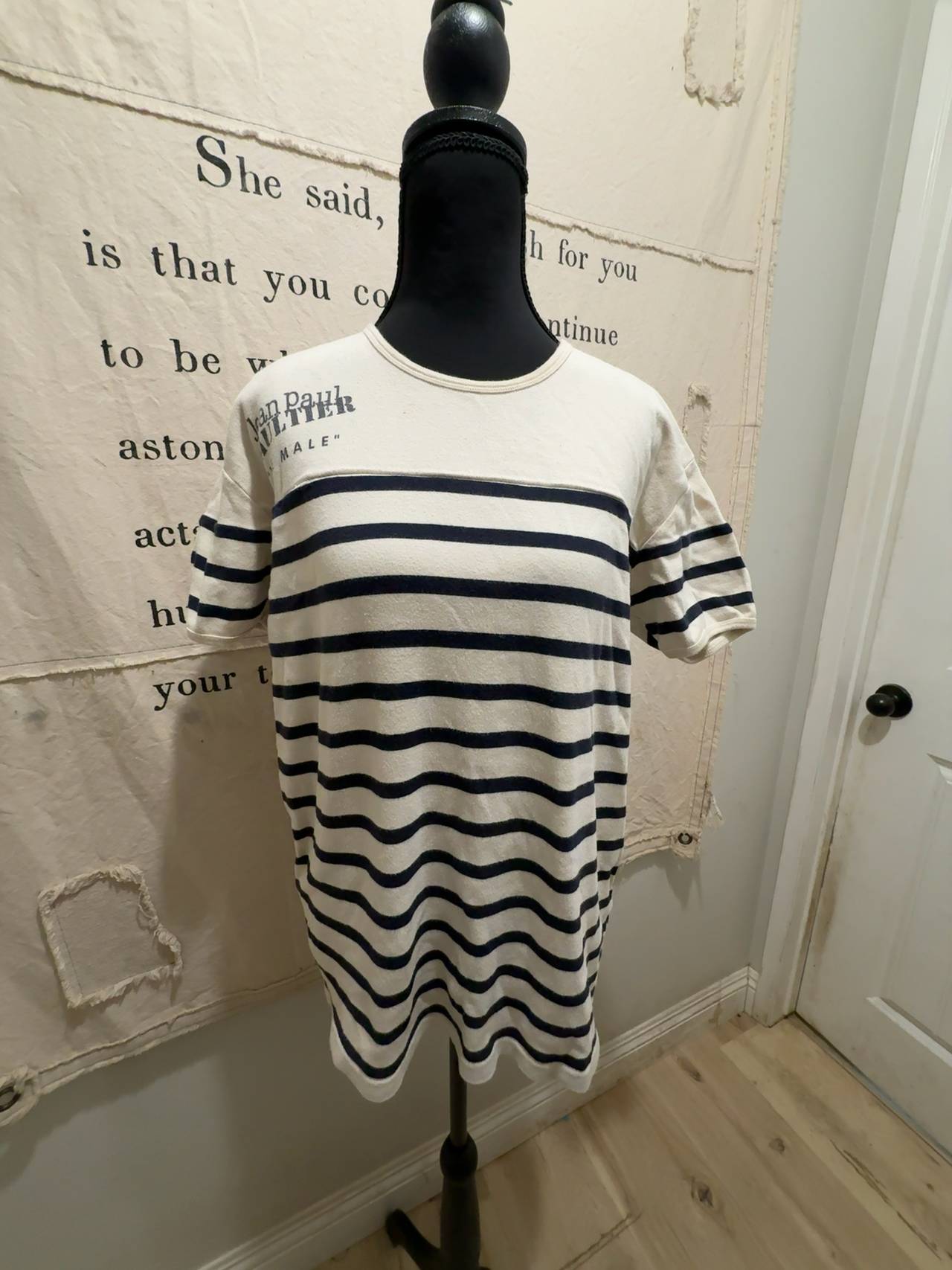 Jean Paul Gaultier Striped T-Shirt White