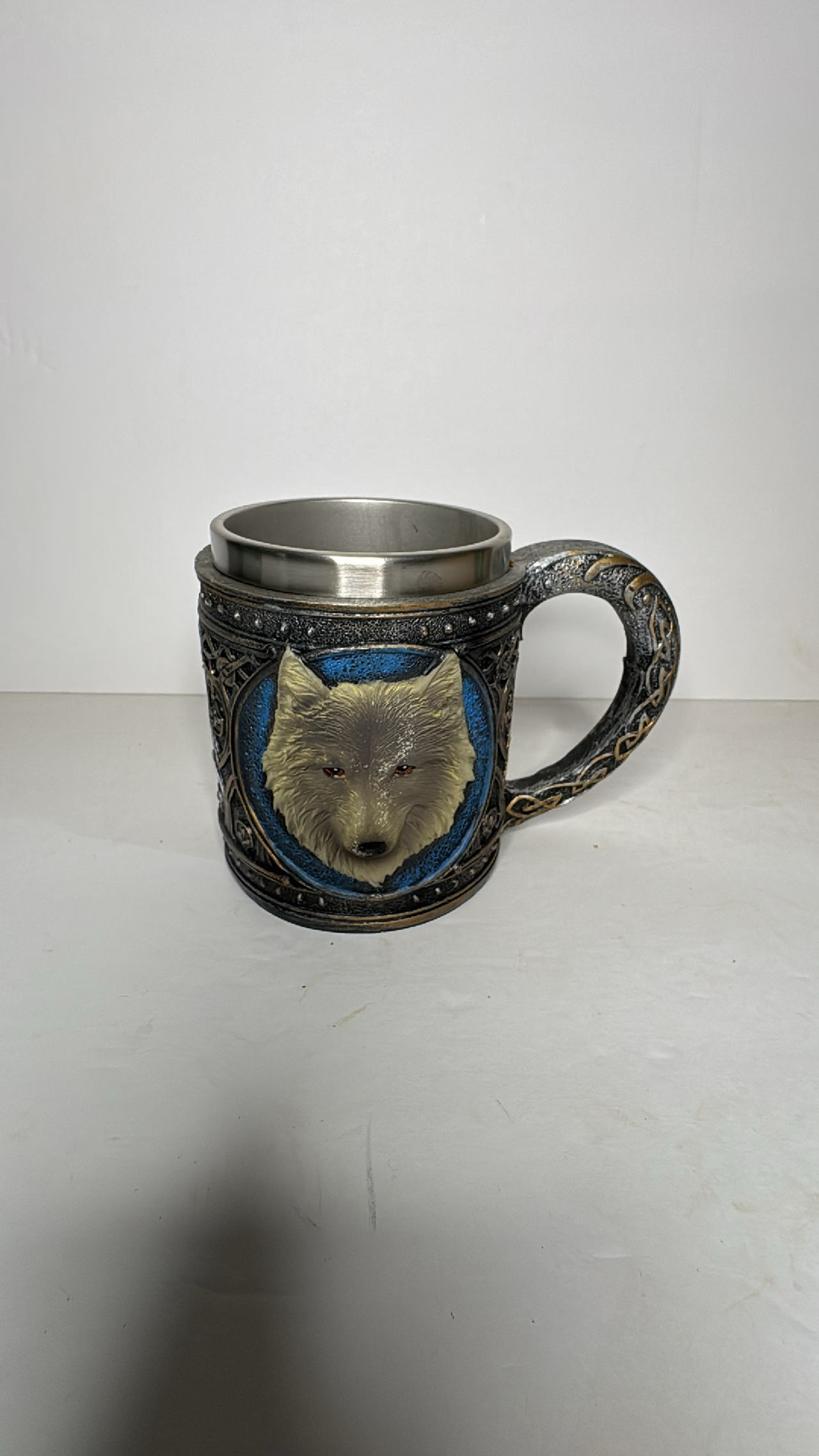 Wolf Head Tankard Mug